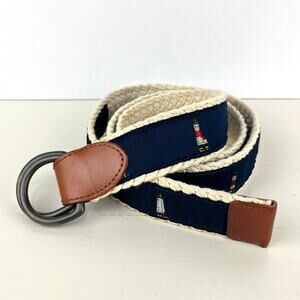 Polo Ralph Lauren Men’s Nautical Lighthouse Woven Belt Size XL